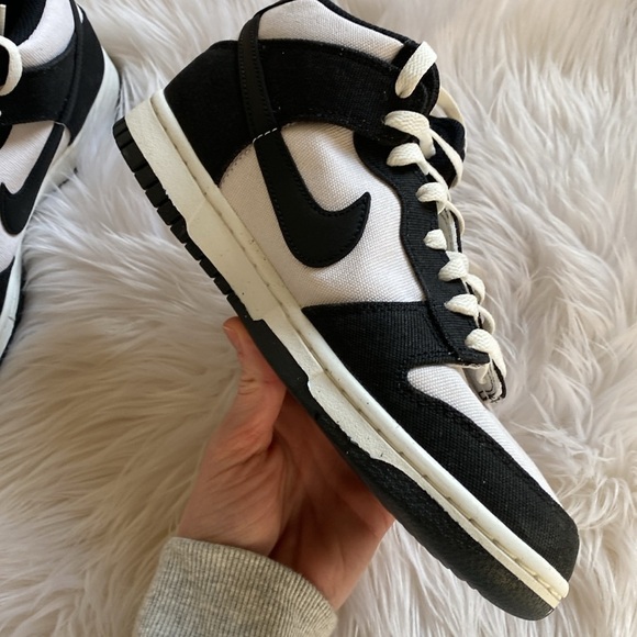 🎁 NIKE Dunk Mid black sail m8/w9.5 - Picture 5 of 13